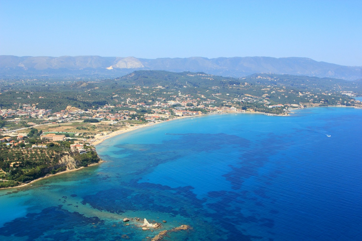 'Aerial view on Zakynthos Greece - Tsilivi' - Zakynthos